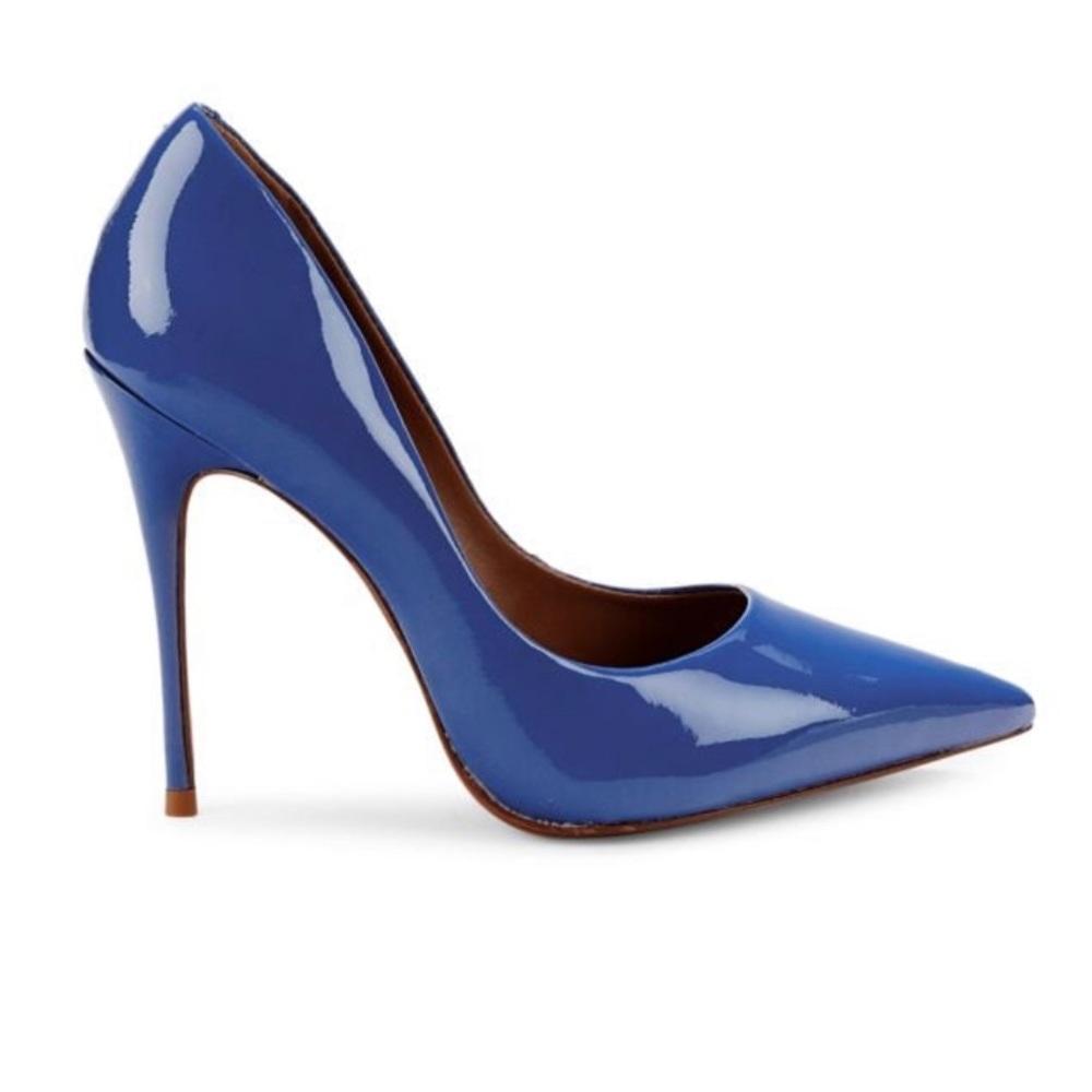 NEW! Stuart Weitzman Blue Patent Leather  110mm Pointed Toe Heels